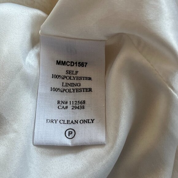 Miss Me MM Couture one shoulder mini dress ivory small ruffle - Picture 9 of 9